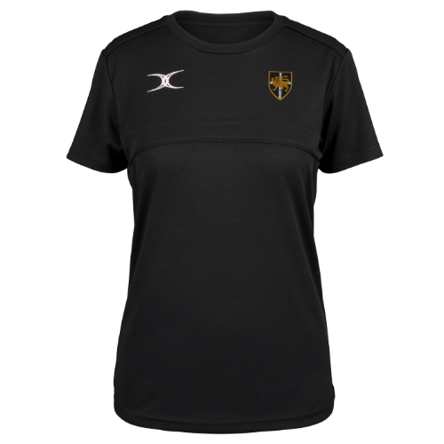 gilbert-rugby-esher-rfc-t-shirt-photon-ii-donna-nera-a-maniche-corte image 1