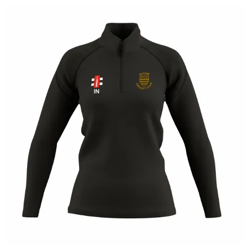 gray-nicolls-warton-cc-gts-1-4-zip-fleece-donna-nero image 1