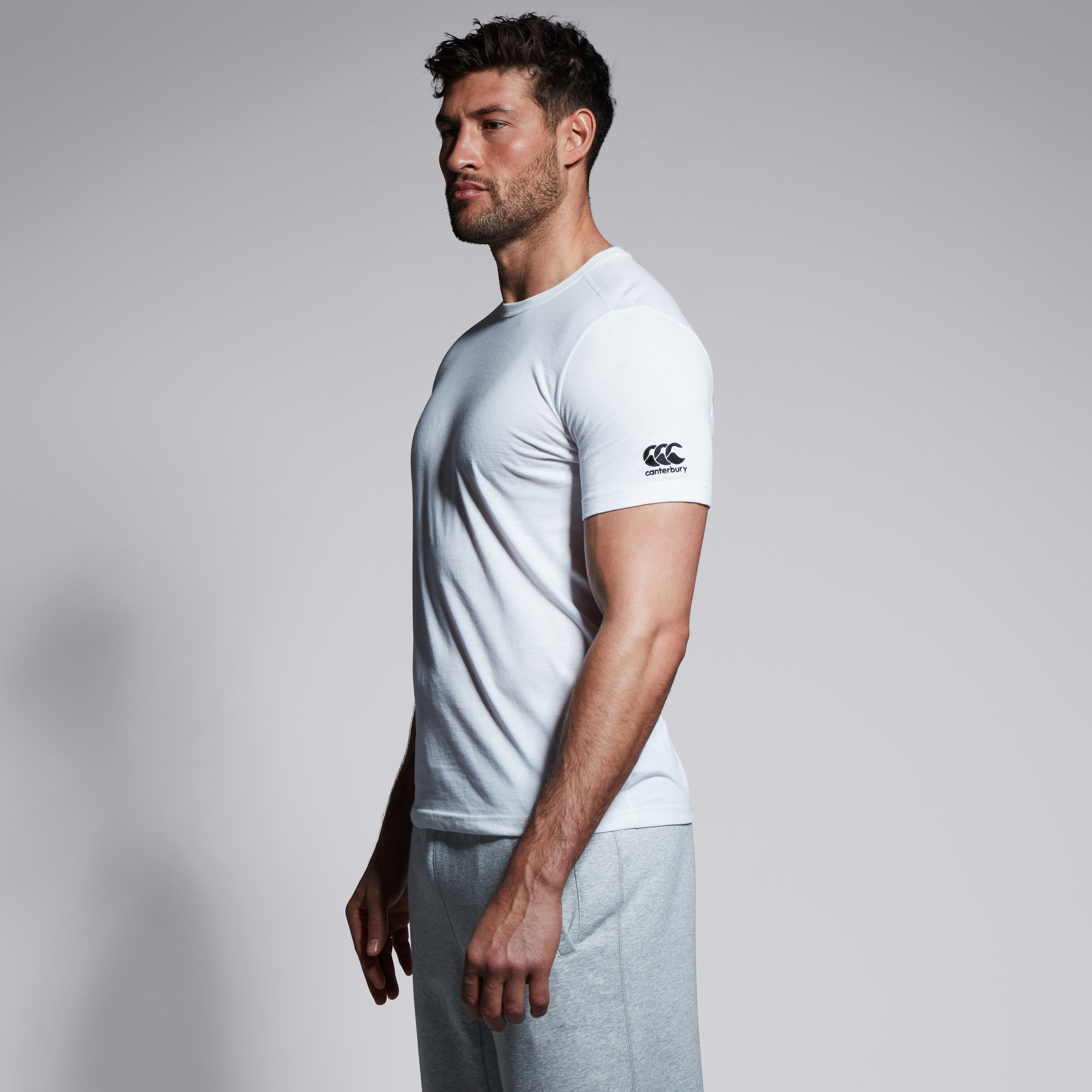 canterbury-club-plain-tee-t-shirt-rugby-uomo-bianca image 3