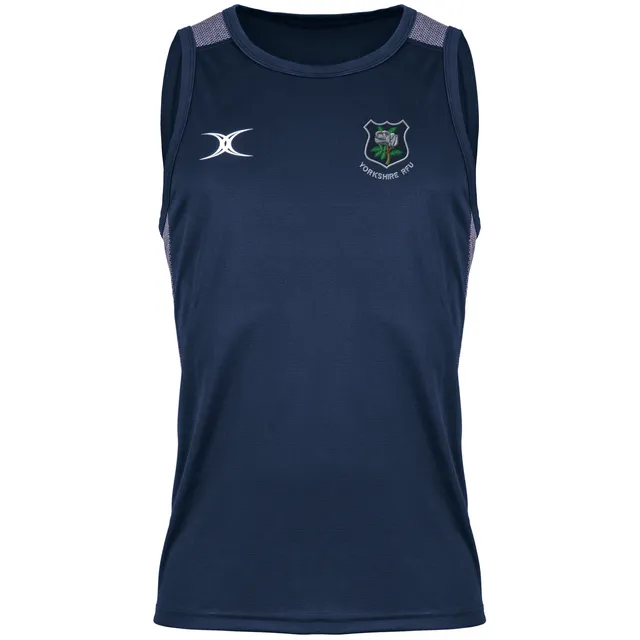 gilbert-rugby-yorkshire-rfu-supporters-senior-canotta-pro-blu-navy-scuro image 1