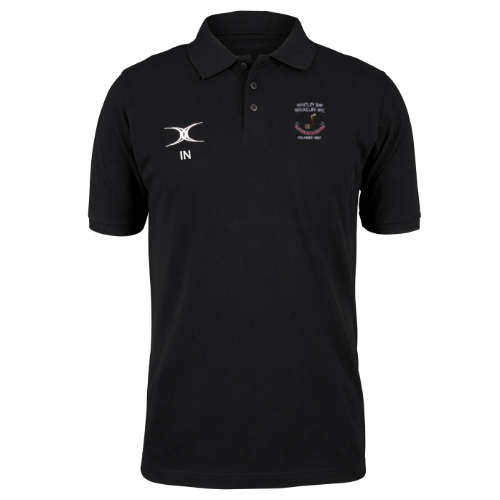 gilbert-rugby-whitley-bay-rockcliff-rfc-quest-polo-junior-nero image 1