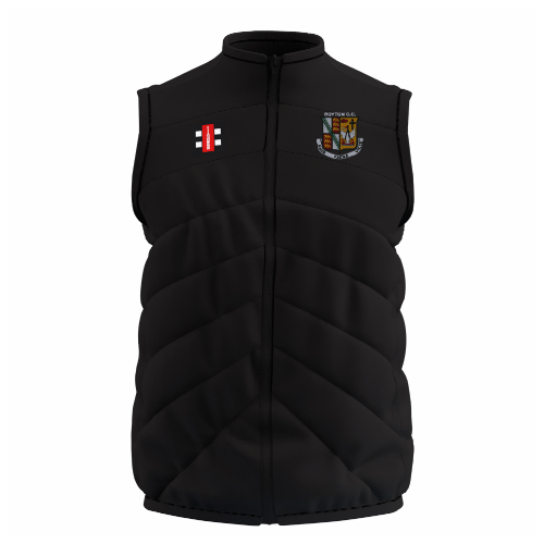 gray-nicolls-gts-gilet-bodywarmer-senior-black-royton-cricket-club image 1