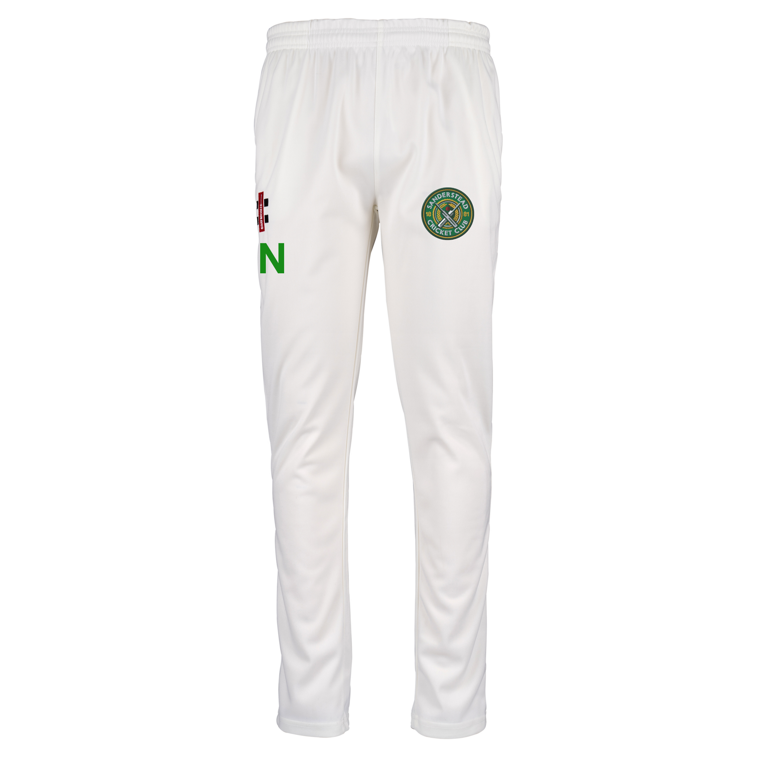 gray-nicolls-matrix-slim-fit-pantaloni-cricket-junior-sanderstead-cc-avorio image 1