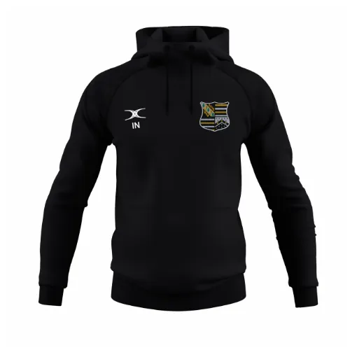 gilbert-rugby-oadby-wyggestonians-rfc-junior-gts-felpa-cappuccio-nero image 1