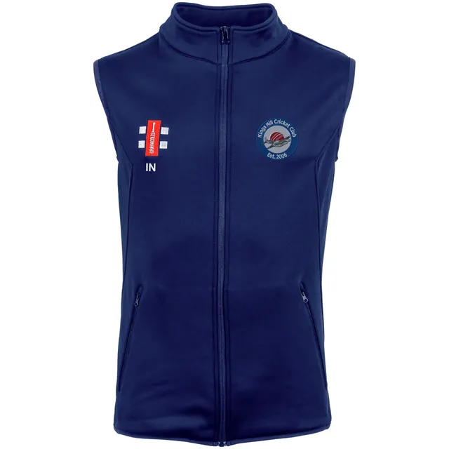 gray-nicolls-kings-hill-cc-adulto-gilet-storm-fleece-bodywarmer-blu-navy image 1