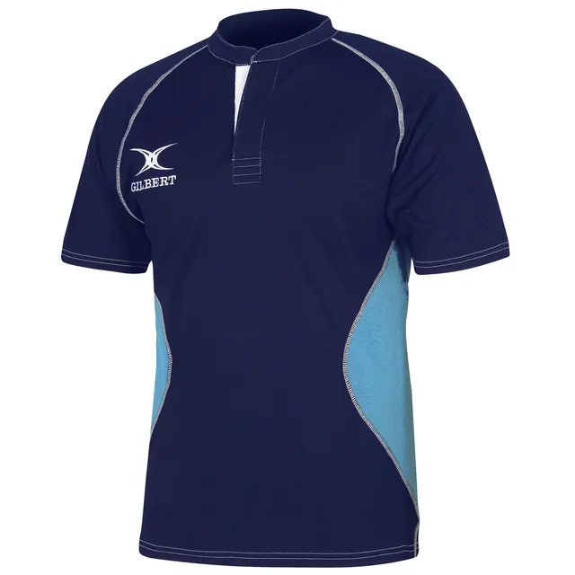 gilbert-rugby-xact-v2-maglia-match-rugby-junior-black-green image 1