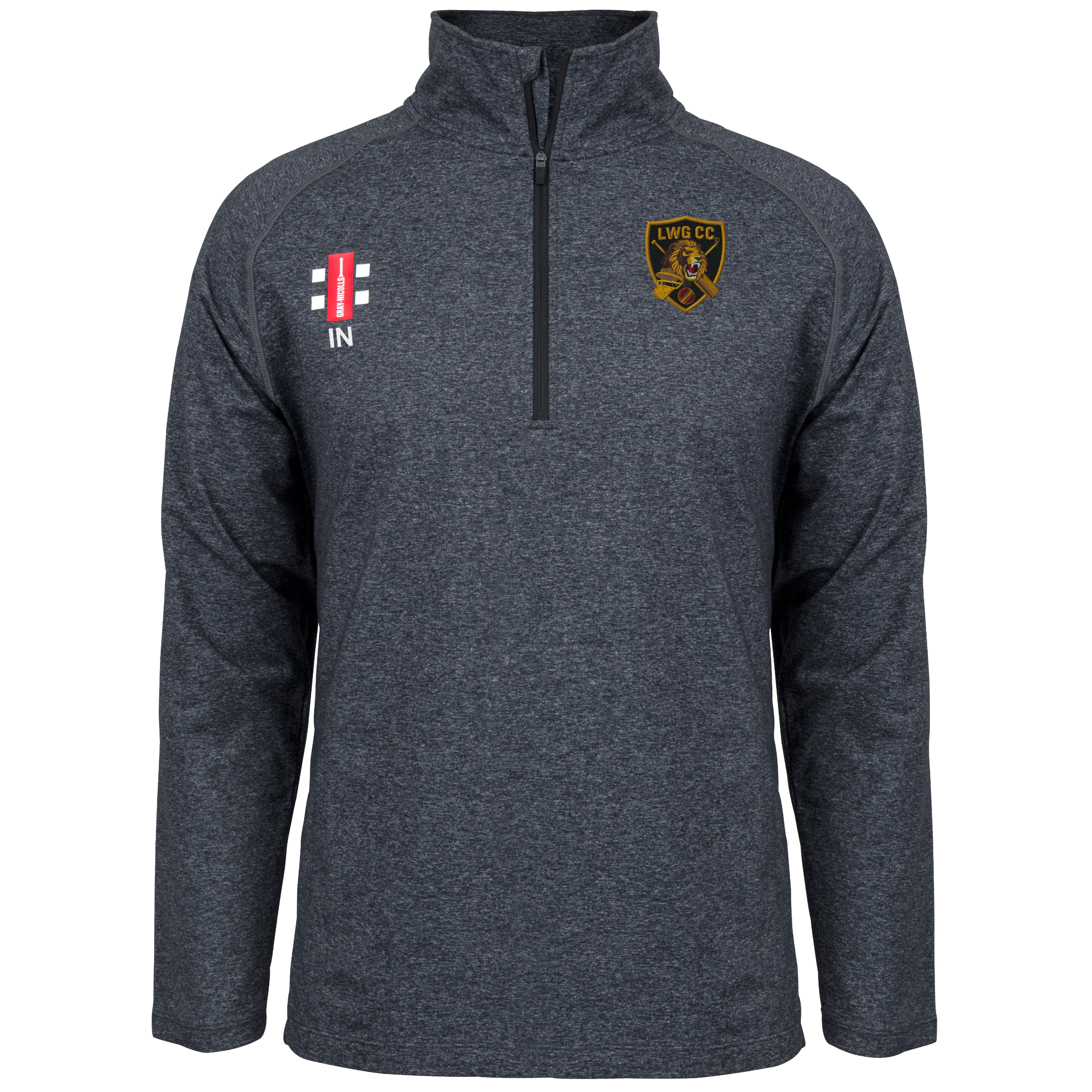 gray-nicolls-velocity-mid-layer-junior-nero-con-mezza-zip-luton-women-girls-cc image 1