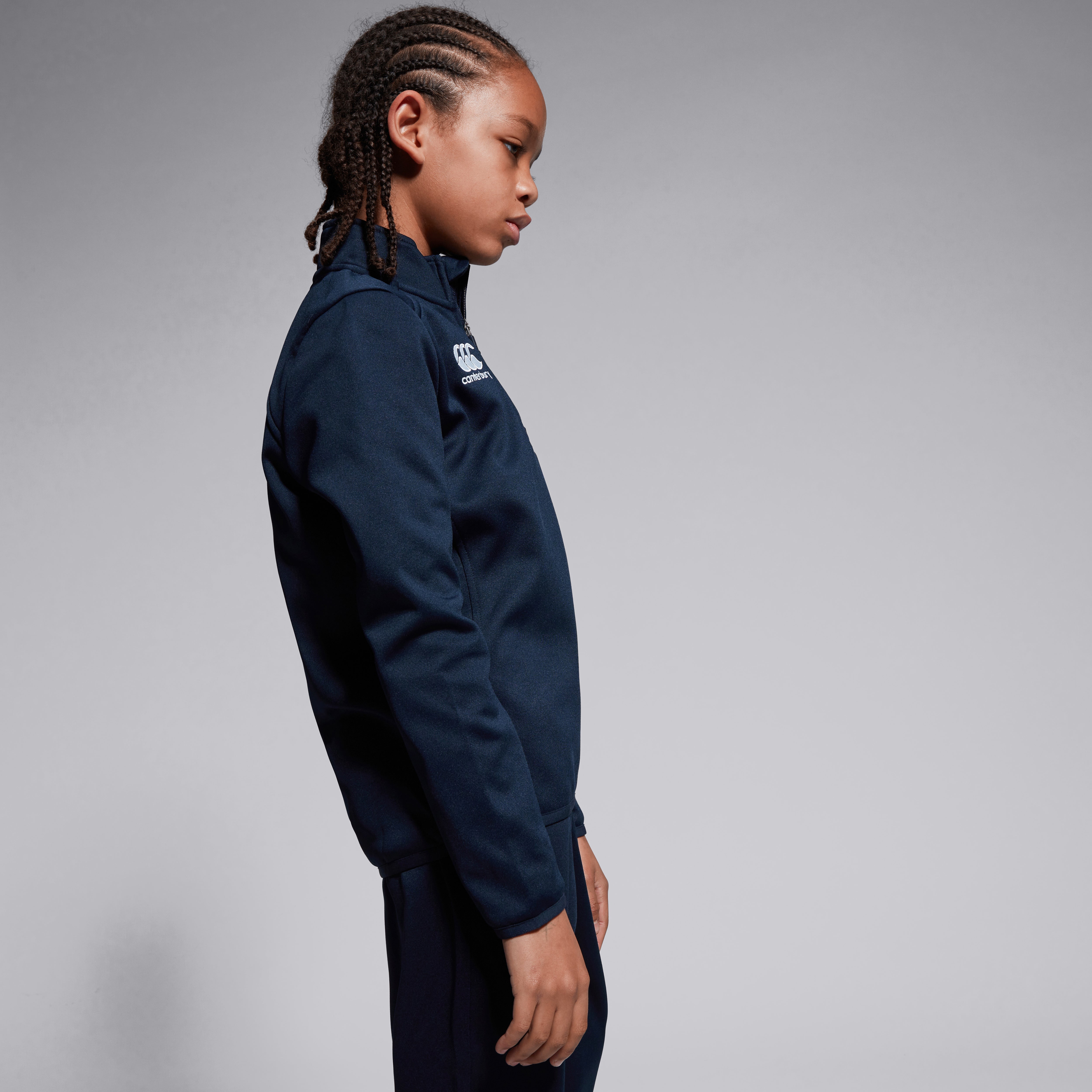 canterbury-club-1-4-zip-midlayer-junior-felpa-allenamento-rugby-navy image 6