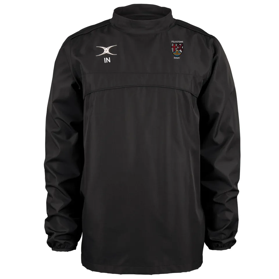gilbert-rugby-felixstowe-rfc-photon-giacca-warm-up-junior-nero image 1
