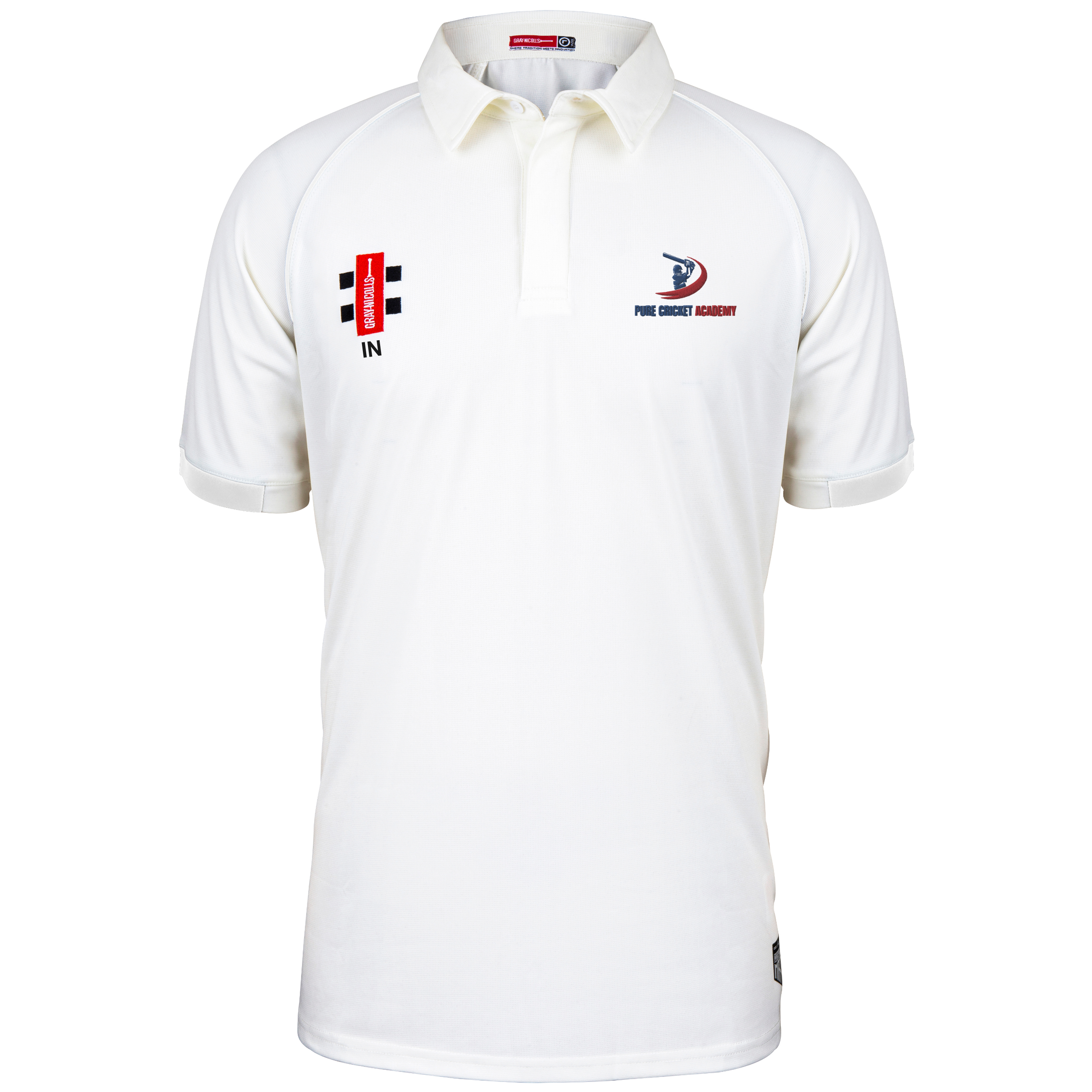 gray-nicolls-pure-cricket-academy-matrix-v2-maglia-cricket-junior-avorio-manica- image 1