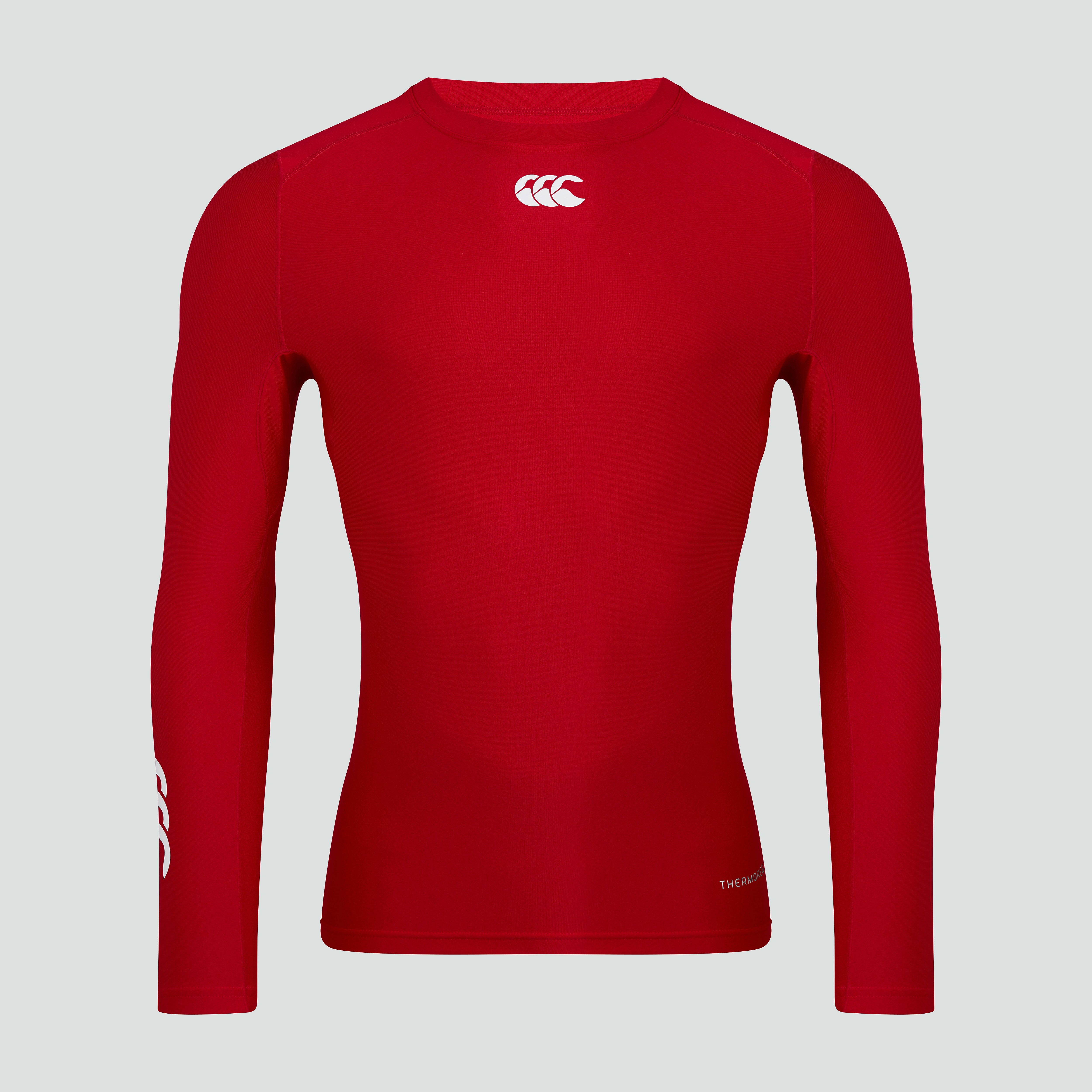 canterbury-mens-thermoreg-top-intimo-termico-manica-lunga-rosso image 3