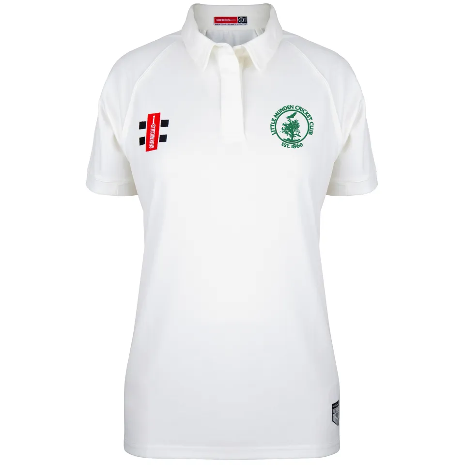 gray-nicolls-little-munden-cc-donna-matrix-v2-maglia-cricket-manica-corta-avorio image 1