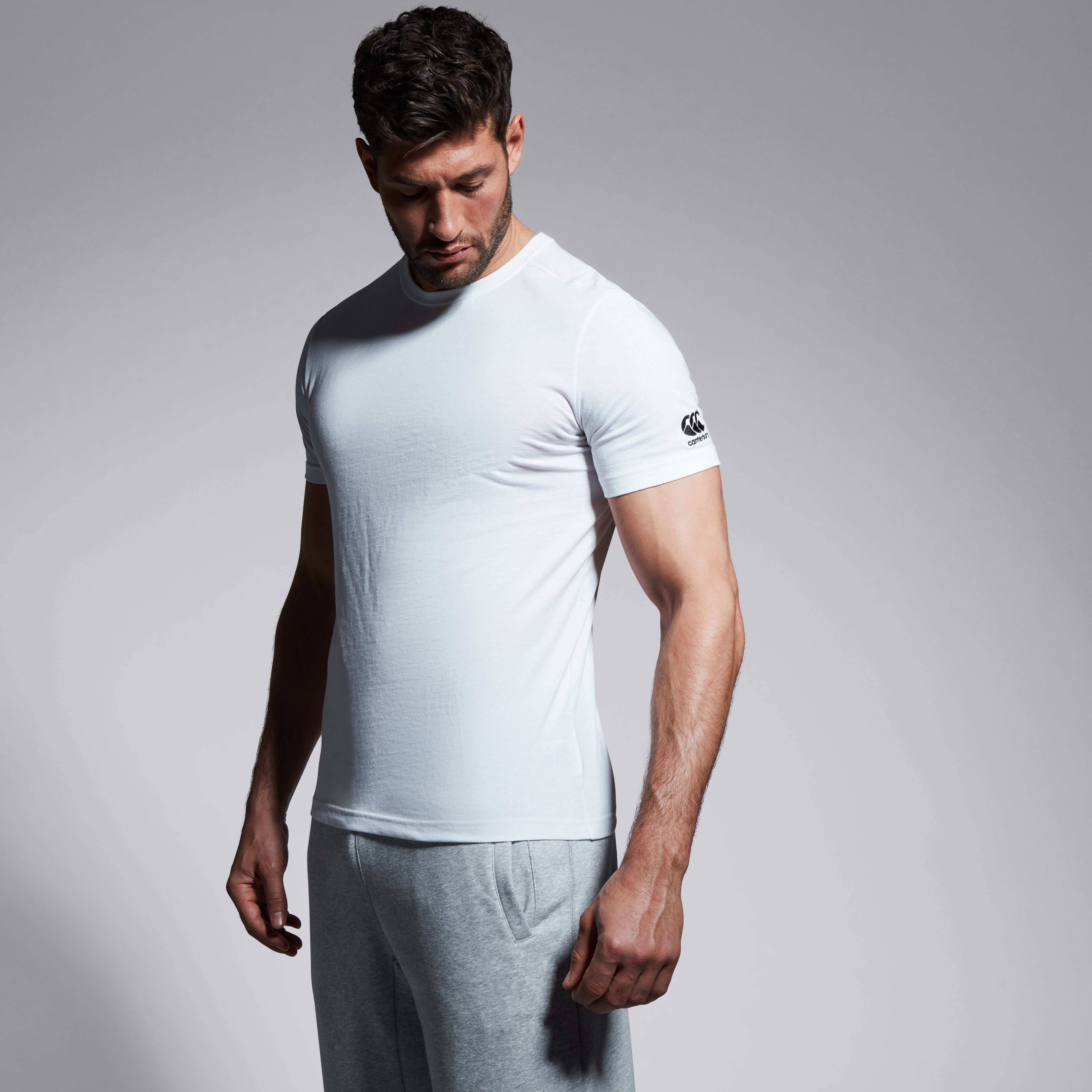 canterbury-club-plain-tee-t-shirt-rugby-uomo-bianca image 4