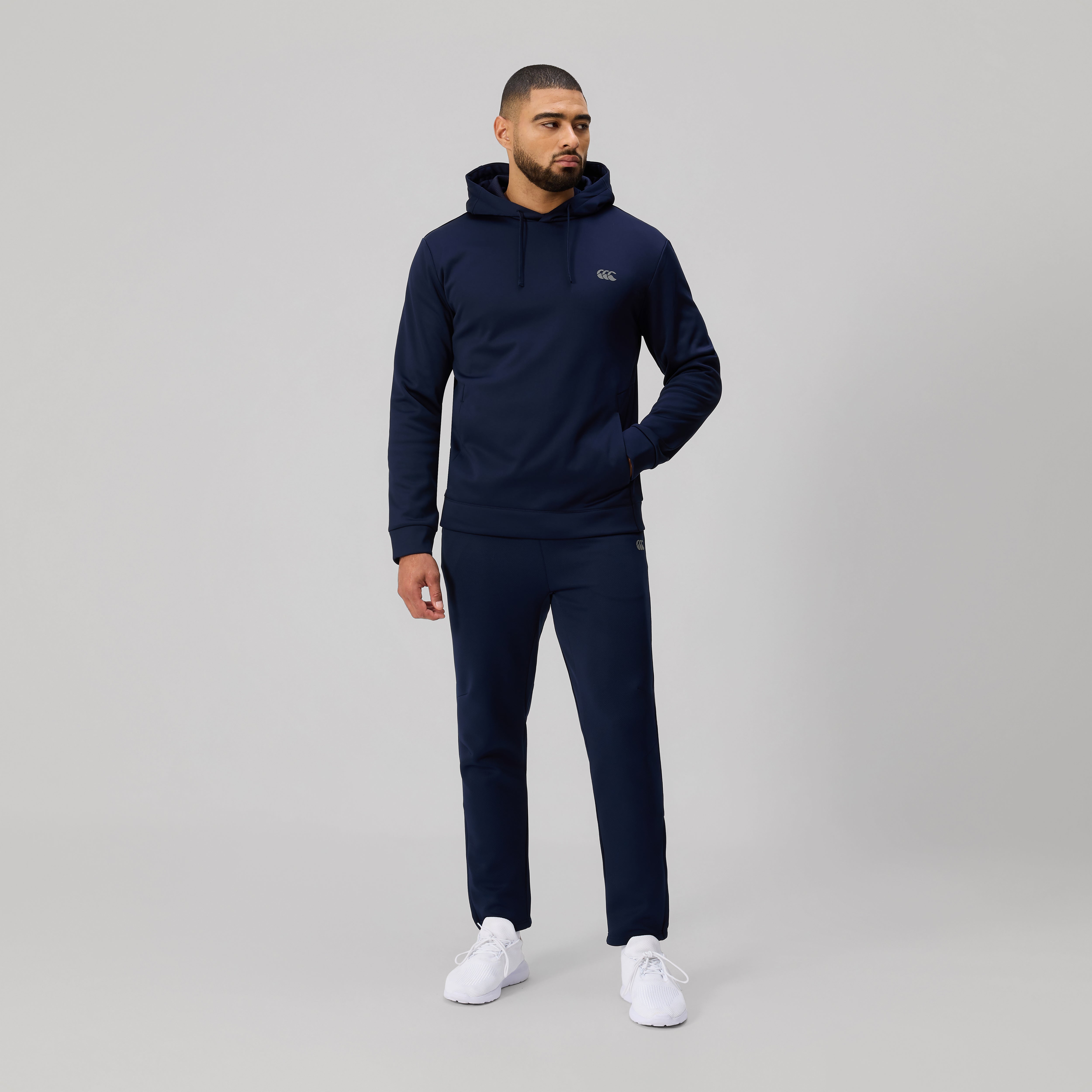 canterbury-tempo-felpa-con-cappuccio-training-uomo-blu-navy image 2