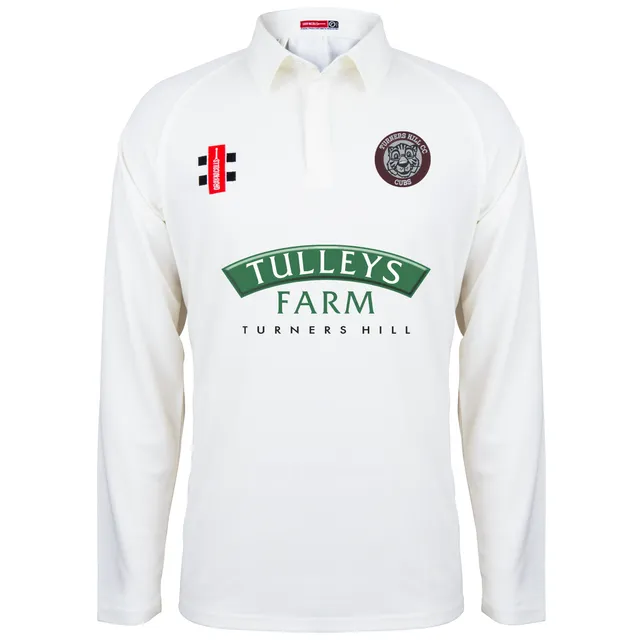 gray-nicolls-turners-hill-cc-matrix-v2-maglia-cricket-avorio-manica-lunga-junior image 1