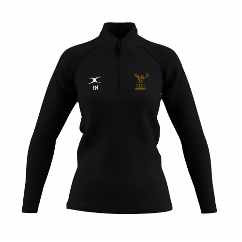 gilbert-rugby-bracknell-rfc-donna-pile-gts-1-4-zip-nero image 1