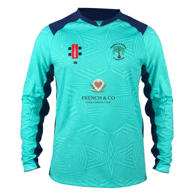gray-nicolls-walsham-le-willows-senior-pro-t20-maglia-manica-lunga-black-navy image 1
