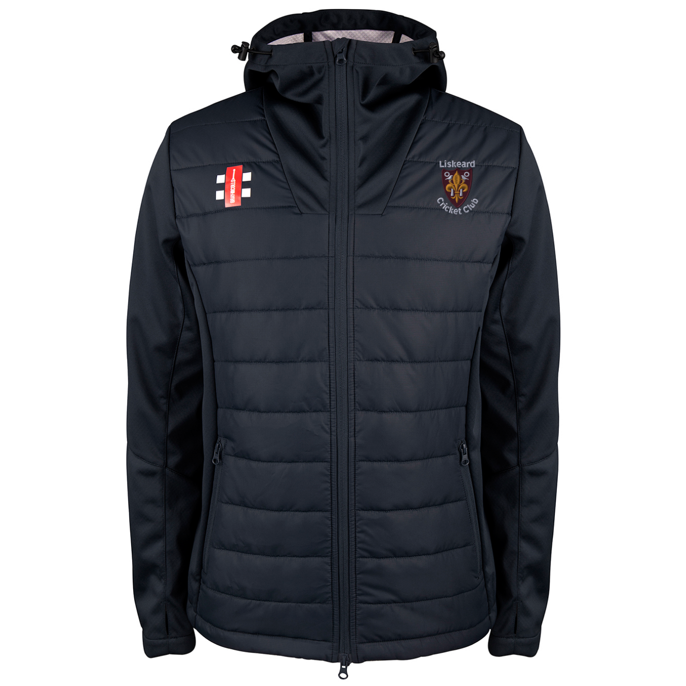 gray-nicolls-liskeard-cc-adult-pro-performance-giacca-training-nero image 1