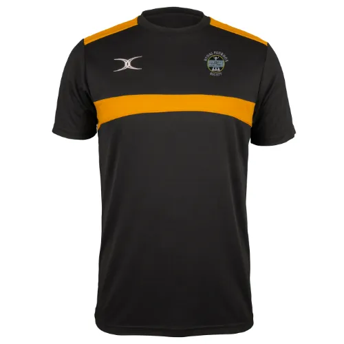 gilbert-rugby-rydal-penrhos-rfc-senior-photon-t-shirt-uomo-nero-oro image 1