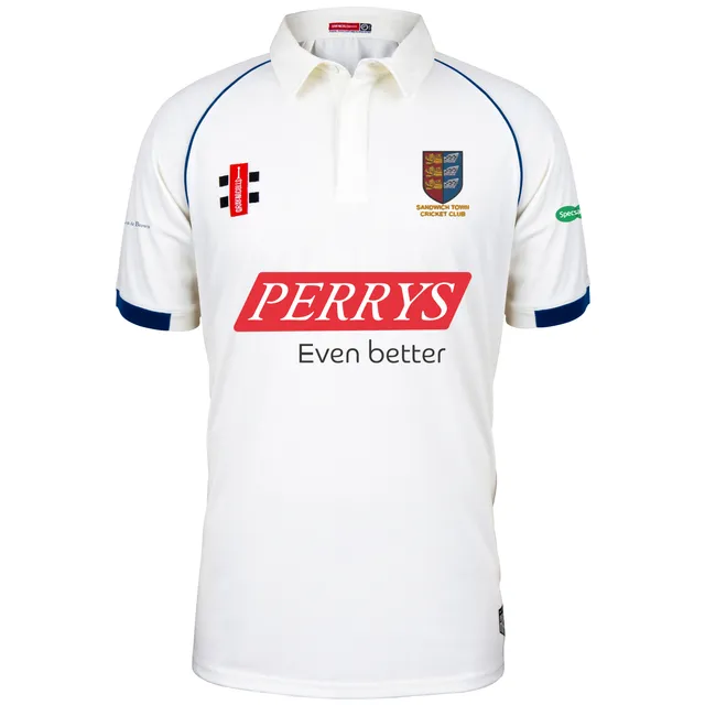 gray-nicolls-sandwich-town-cc-matrix-v2-maglia-cricket-manica-corta-adulto-avori image 1