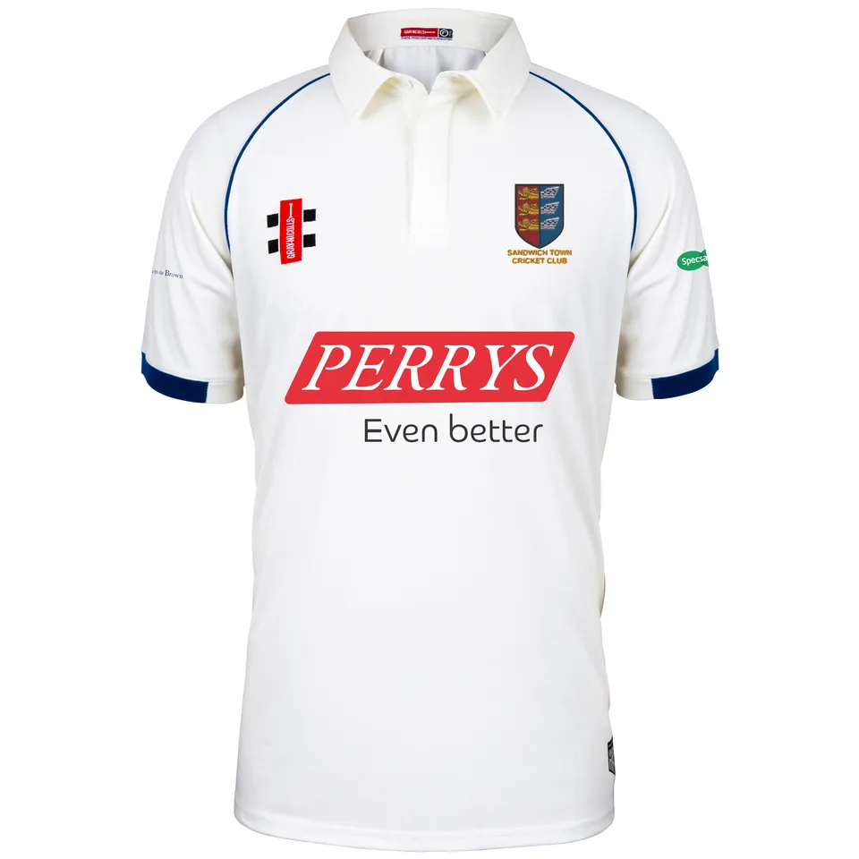gray-nicolls-sandwich-town-cc-matrix-v2-maglia-cricket-manica-corta-adulto-avori image 1