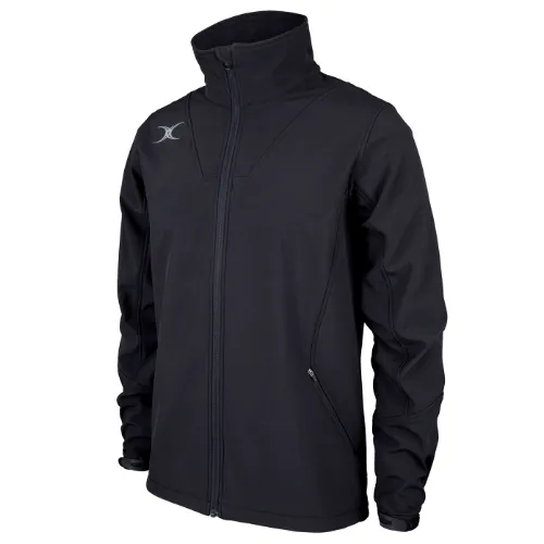 gilbert-rugby-ayrshire-bulls-rfc-pro-giacca-softshell-uomo-nera-full-zip image 1
