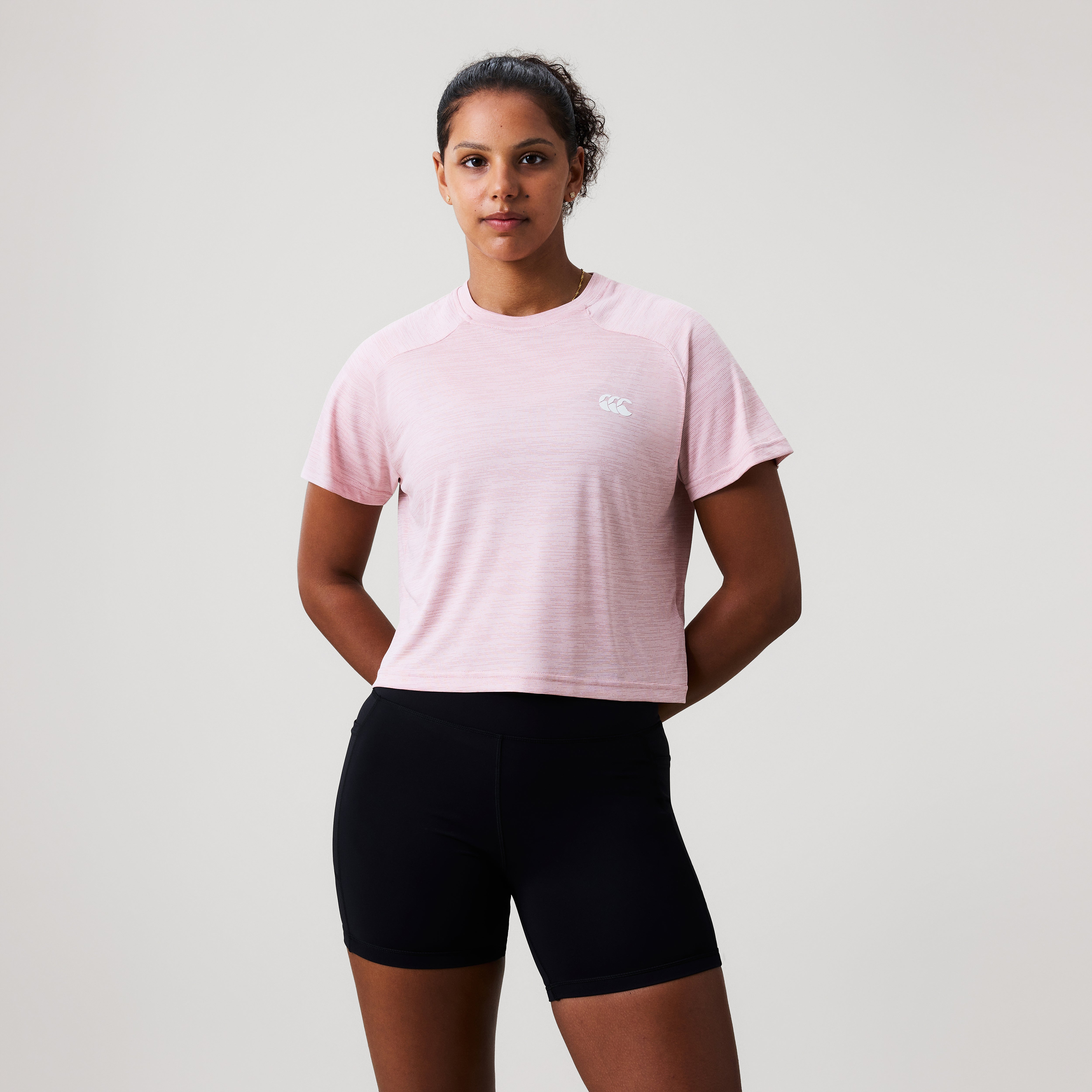 canterbury-tempo-tee-donna-rosa-t-shirt-cropped-training image 3