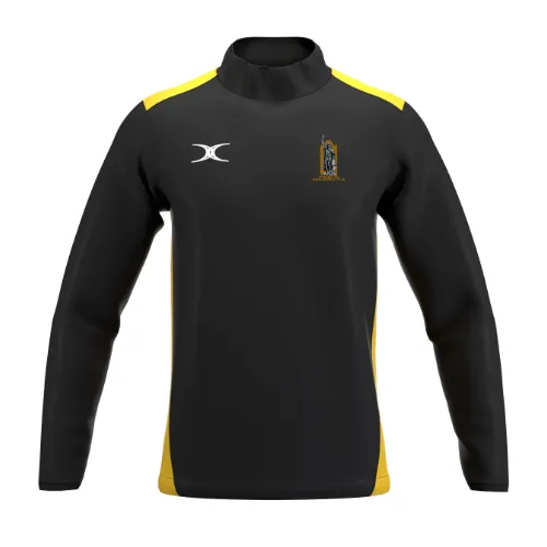 gilbert-rugby-winchester-rfc-junior-black-gold-atom-giacca-warm-up image 1