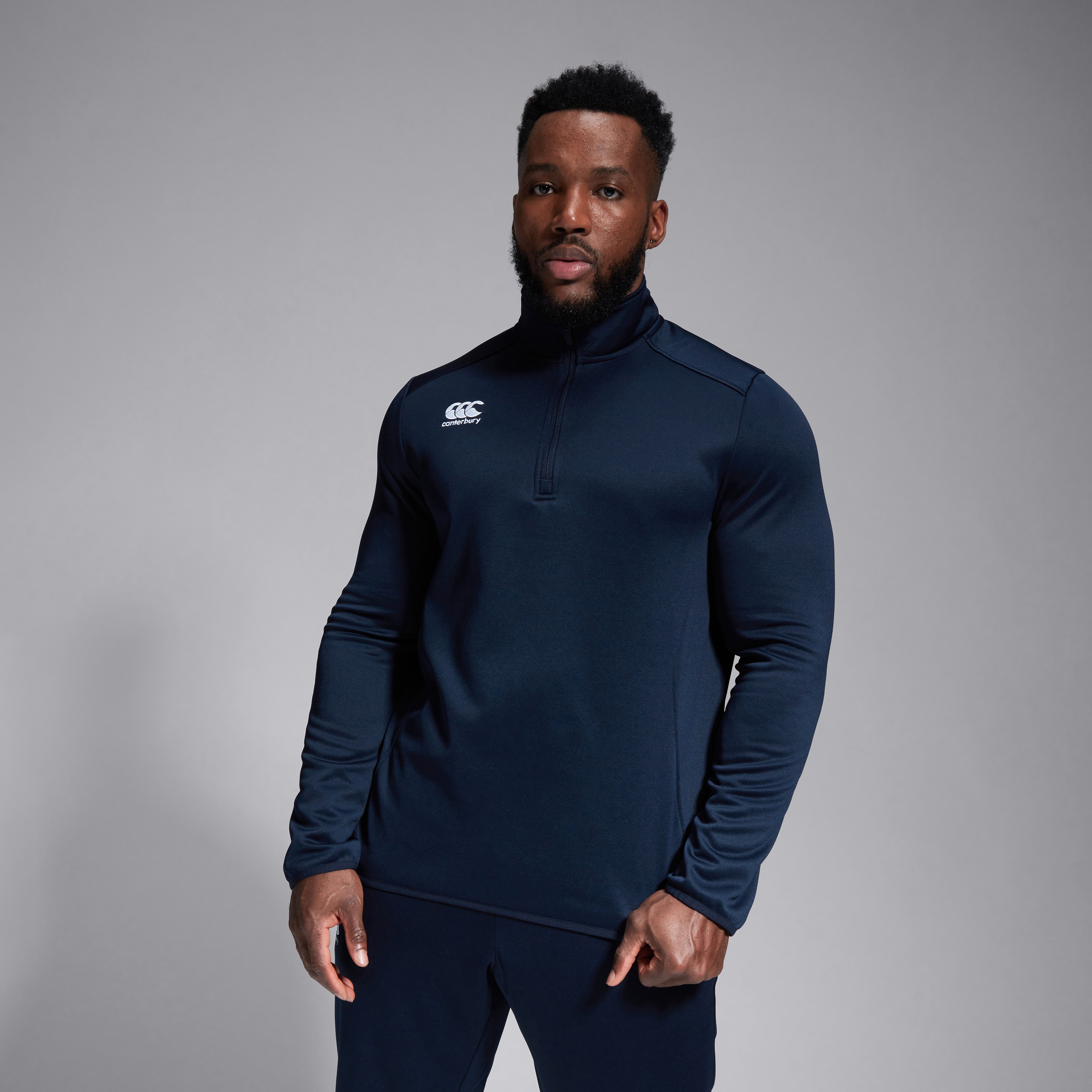 canterbury-club-1-4-zip-mid-layer-allenamento-uomo-navy image 4