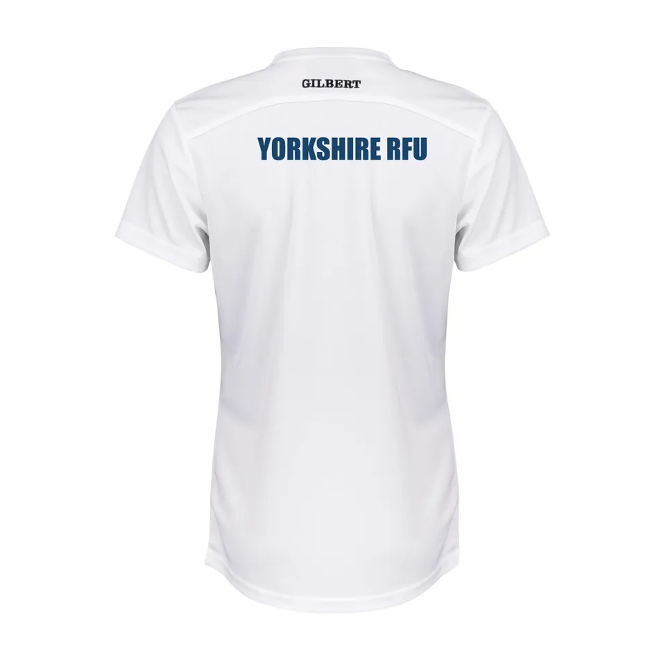 gilbert-rugby-yorkshire-rfu-t-shirt-photon-ii-donna-bianca-manica-corta image 1