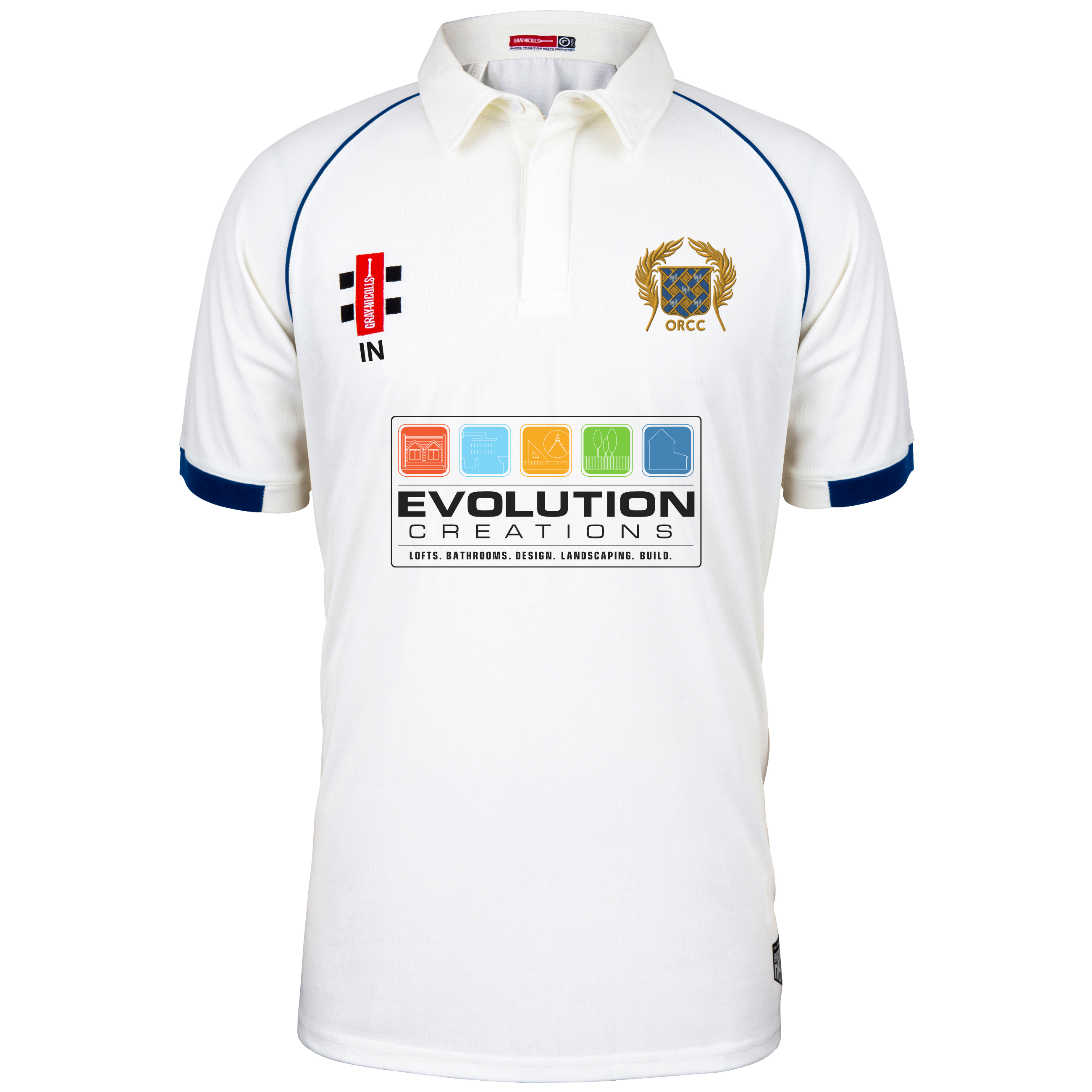 gray-nicolls-old-rutlishians-cc-senior-matrix-v2-s-s-shirt-ivory-navy image 1