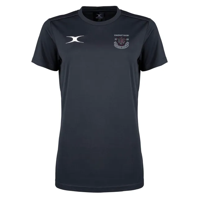 gilbert-rugby-photon-ii-t-shirt-training-uomo-somerset-referees-nero-manica-cort image 1