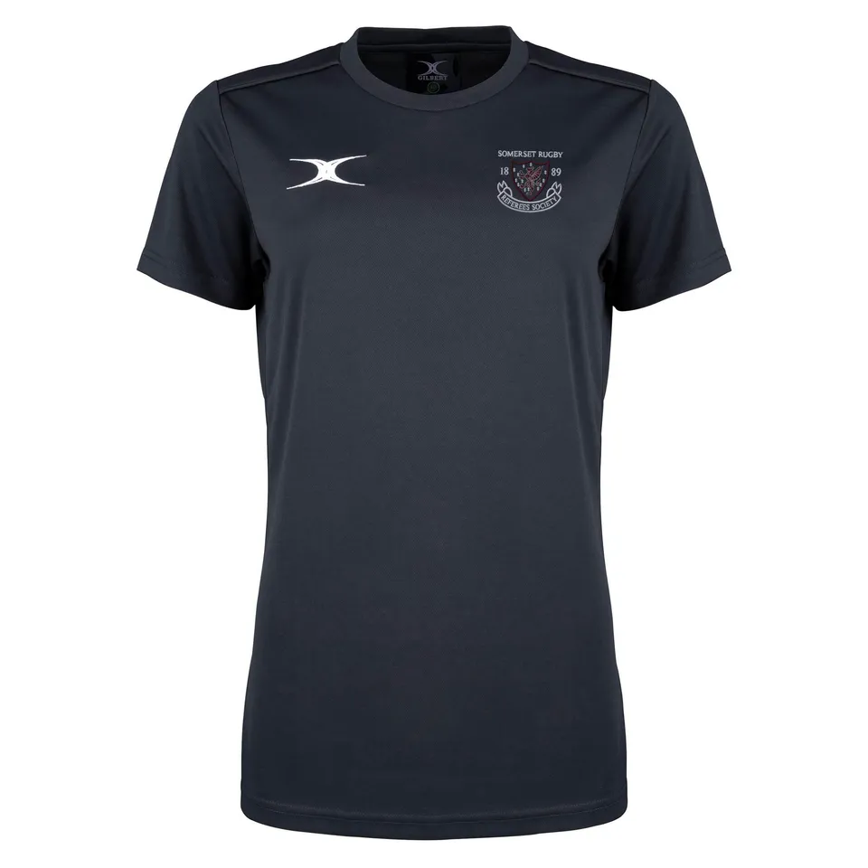 gilbert-rugby-photon-ii-t-shirt-training-uomo-somerset-referees-nero-manica-cort image 1