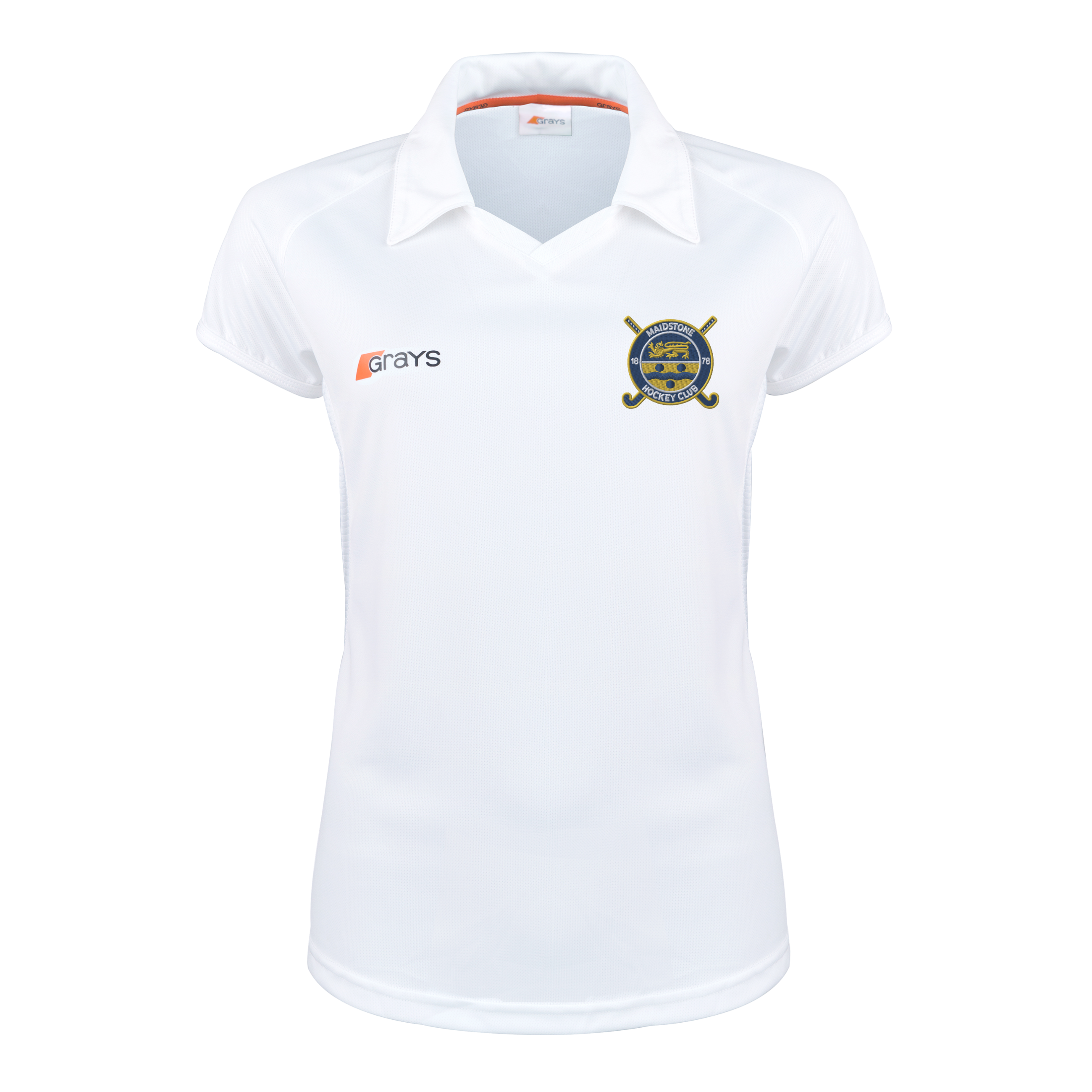 grays-maidstone-hockey-club-maglia-trasferta-donna-bianco-navy image 1