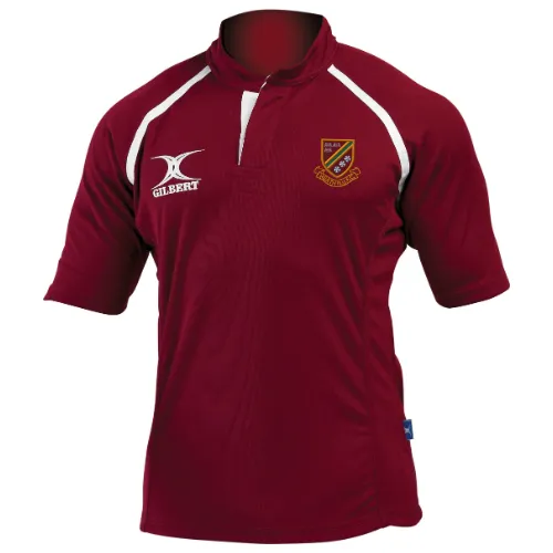 gilbert-rugby-xact-ii-maglia-rugby-monocromo-senior-bordeaux-heath-rufc-stainlan image 1