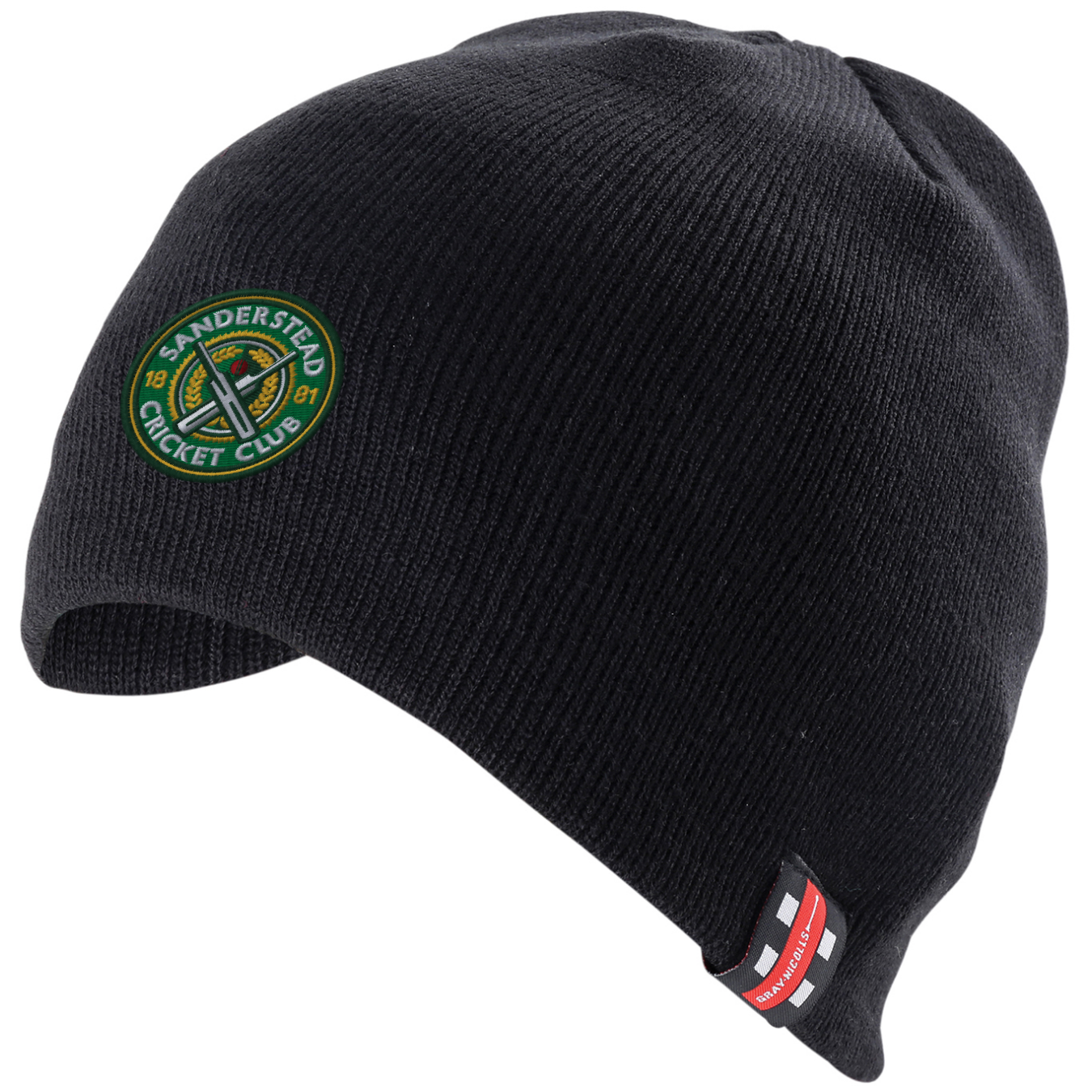 gray-nicolls-beanie-cappello-nero-adulto-sanderstead-cc image 1