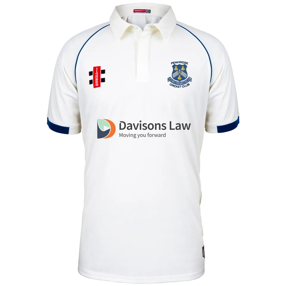 gray-nicolls-matrix-v2-maglia-cricket-s-s-junior-penkridge-cc-avorio-navy image 1