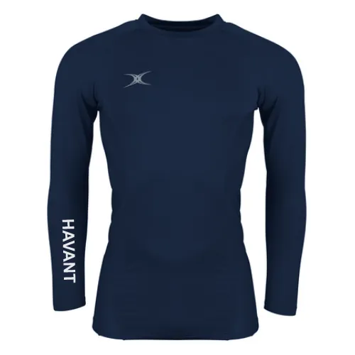 gilbert-rugby-atomic-x-ii-baselayer-top-junior-havant-rfc-blu-navy image 1