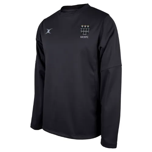 gilbert-rugby-magdalen-college-rugby-adult-pro-warm-up-top-nero image 1