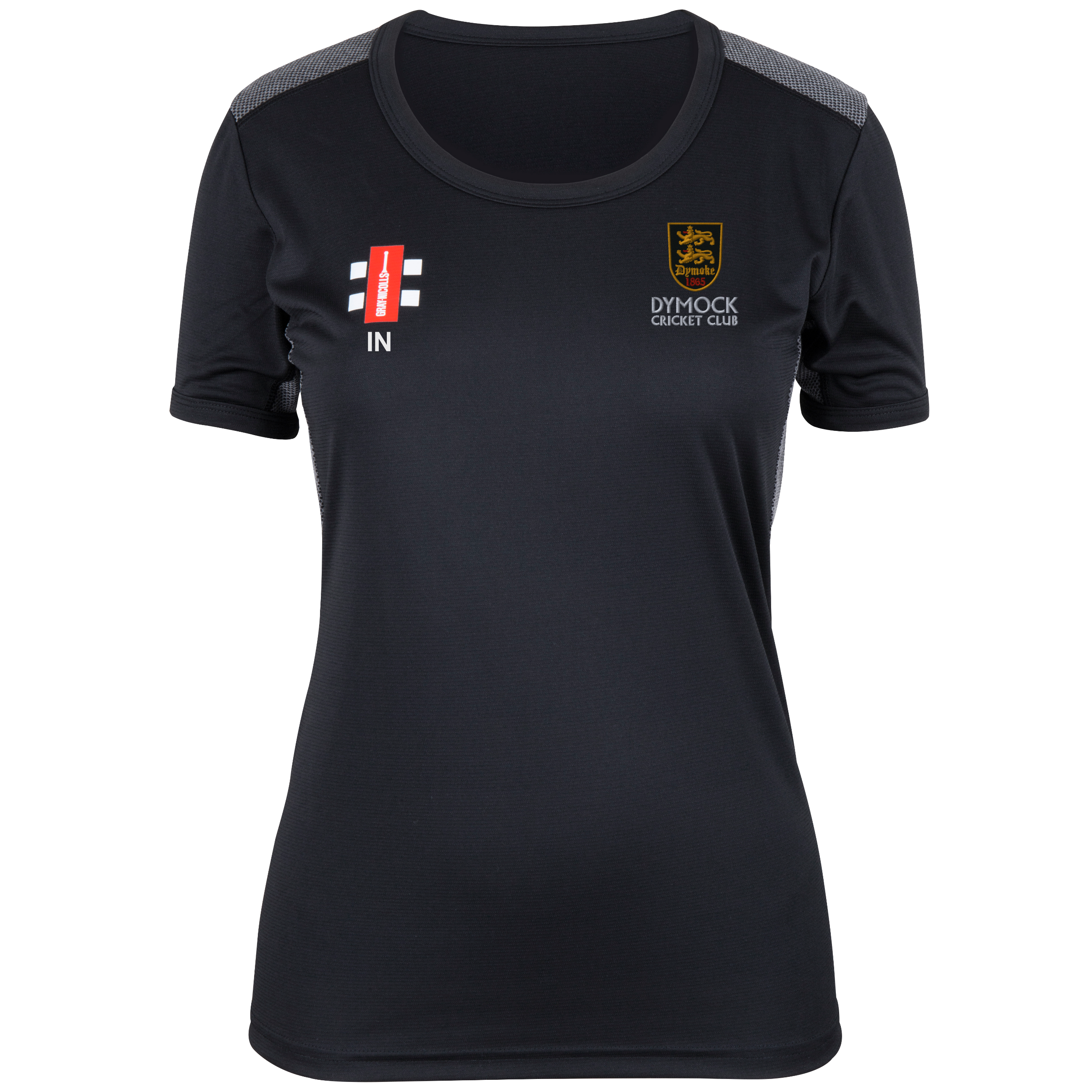 gray-nicolls-dymock-cc-pro-performance-t-shirt-s-s-donna-nero image 1