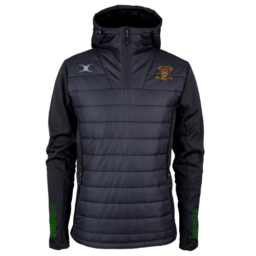 gilbert-rugby-cowbridge-rc-pro-active-giacca-uomo-nera-quarter-zip-senior image 1