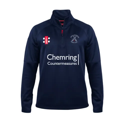 gray-nicolls-pro-thermo-pile-1-4-zip-senior-great-durnford-cc-navy image 1