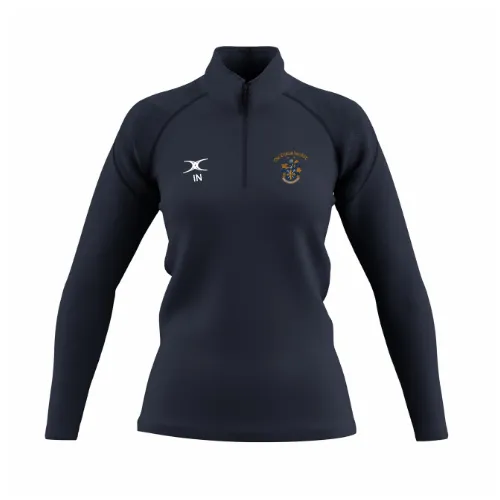 gilbert-rugby-old-elthamians-rfc-donna-pile-1-4-zip-gts-blu-navy-scuro image 1