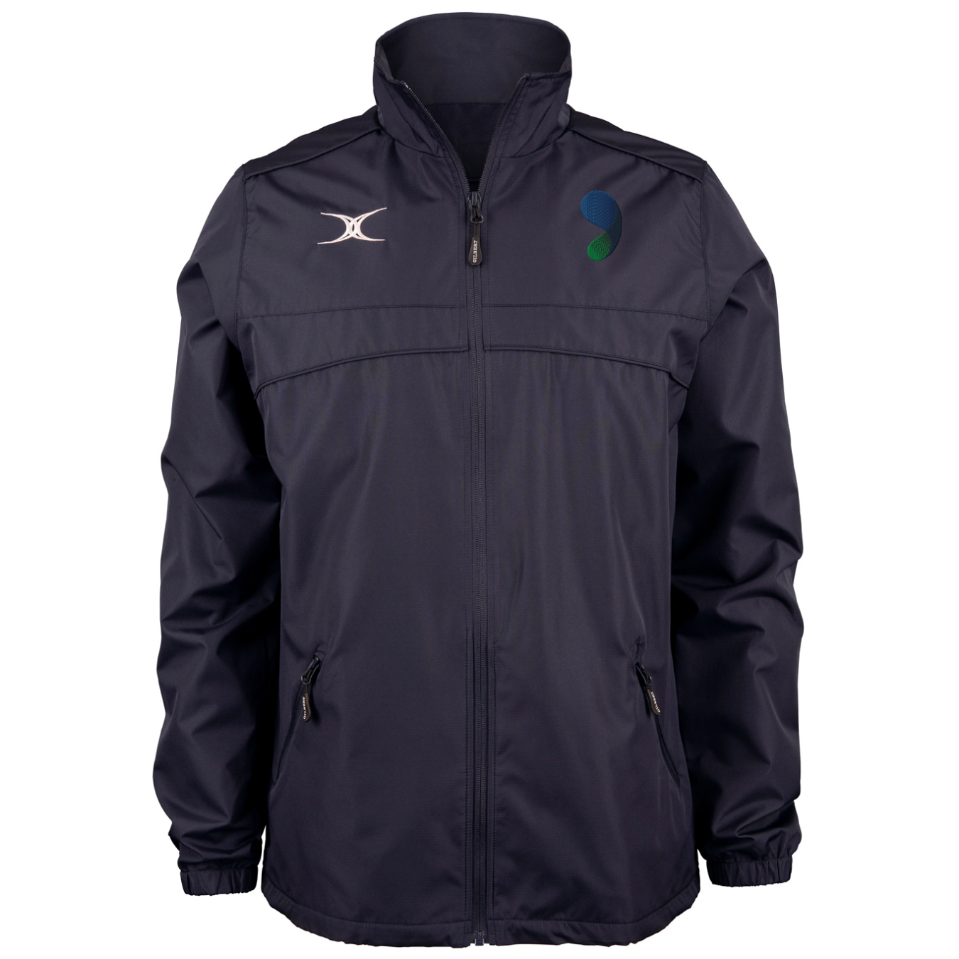 gilbert-rugby-photon-giacca-full-zip-uomo-walderslade-blu-navy-giacca-training image 1