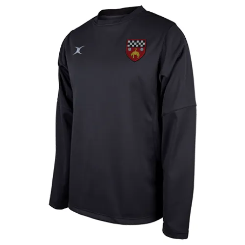 gilbert-rugby-skipton-rfc-pro-tech-warm-up-top-nero-donna image 1