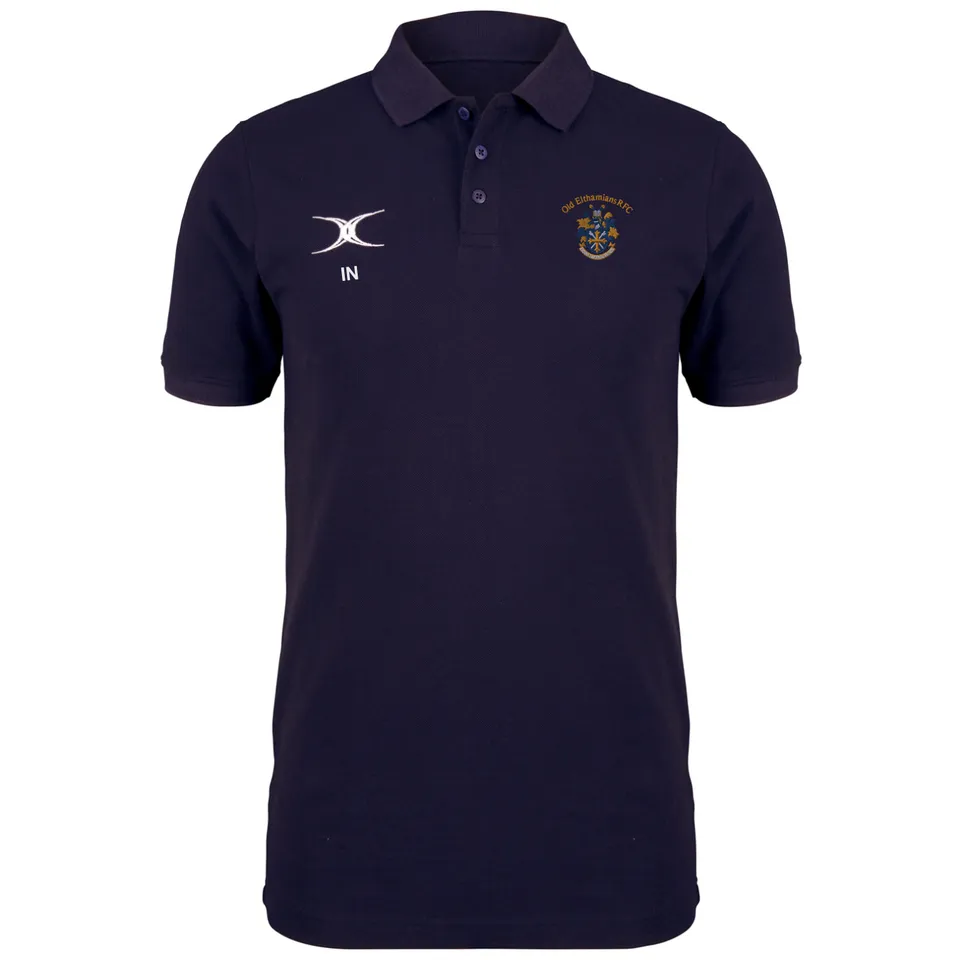 gilbert-rugby-old-elthamians-rfc-youth-quest-polo-dark-navy image 1