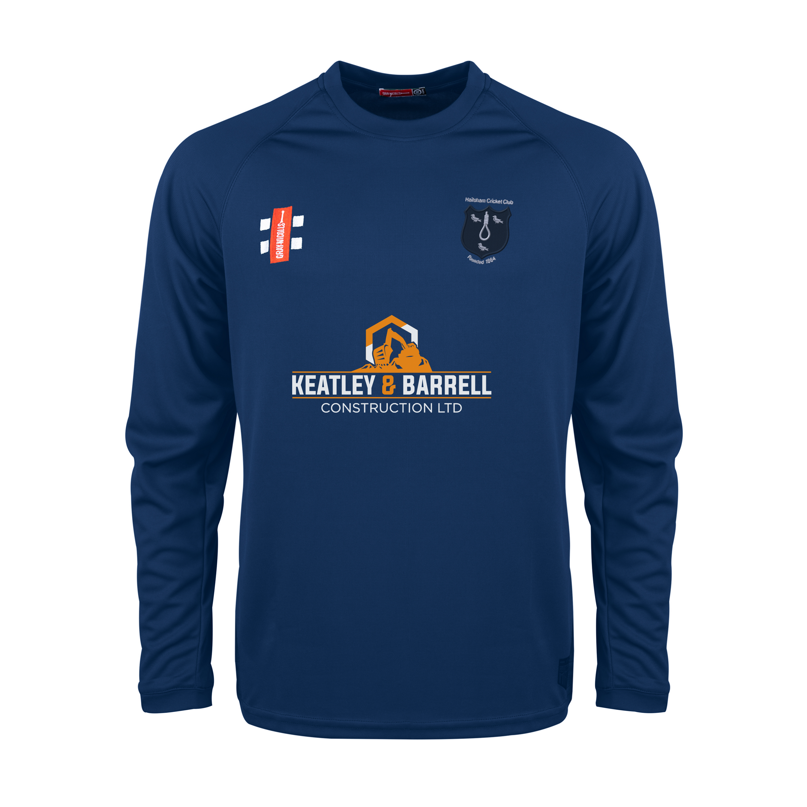 gray-nicolls-hailsham-cc-senior-maglia-manica-lunga-matrix-v2-blu-navy image 1