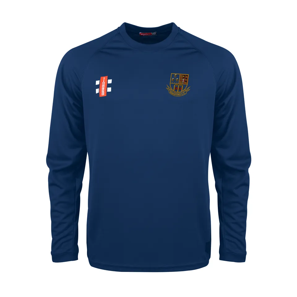 gray-nicolls-matrix-v2-maglia-manica-lunga-junior-winsford-cricket-club-navy image 1