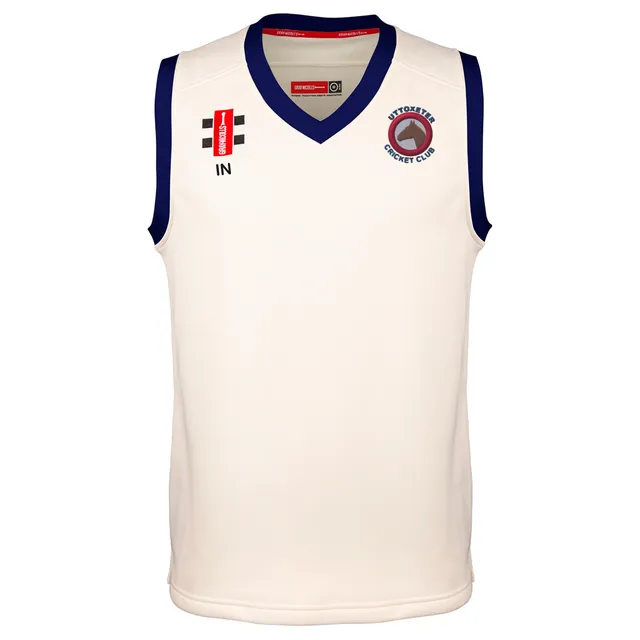 gray-nicolls-uttoxeter-cricket-club-senior-pro-performance-match-slipover-avorio image 1