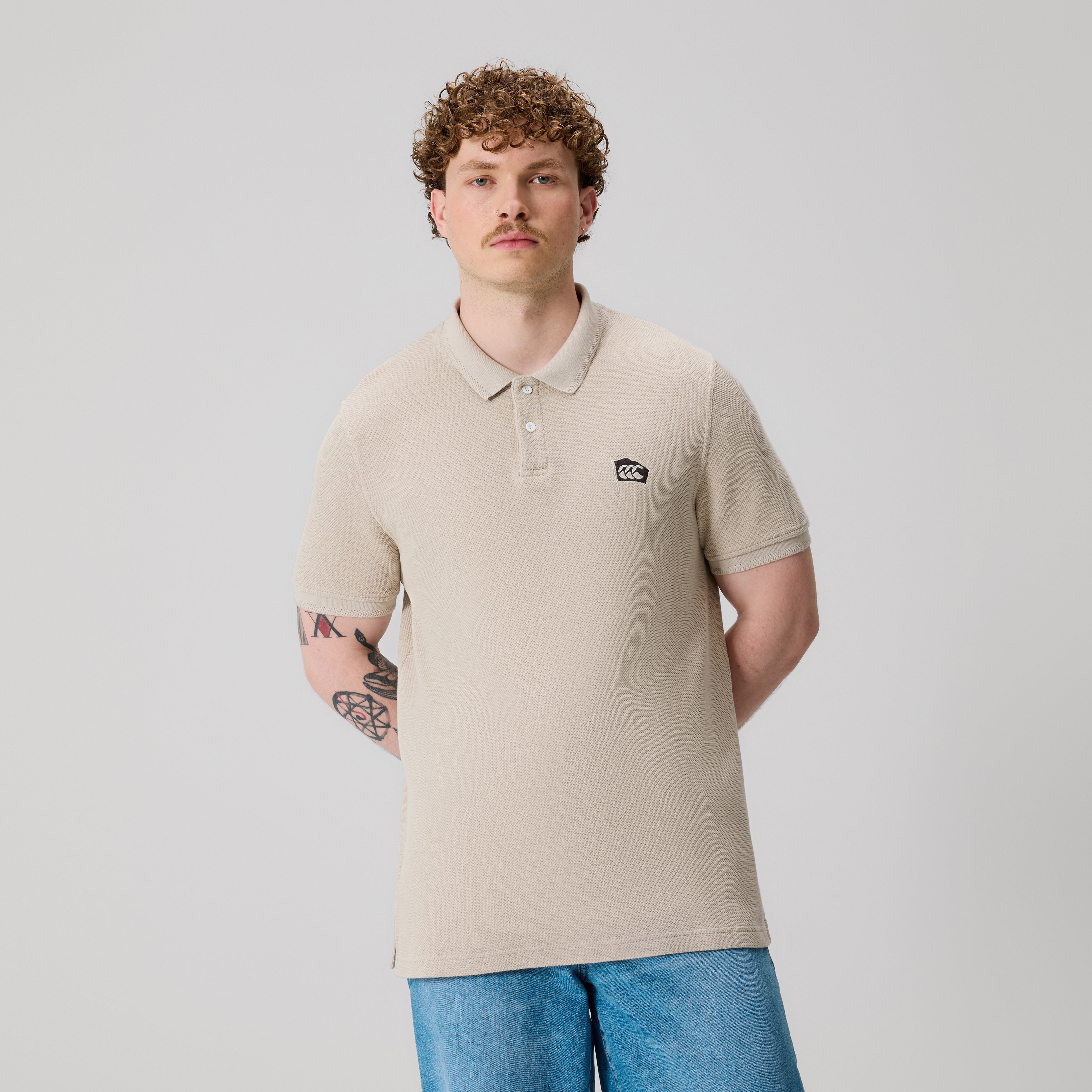 canterbury-uomo-classic-polo-beige image 1